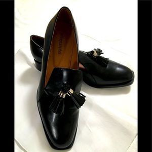 Jeffrey Campbell Black Leather Tassel Loafers.  Brand New.  Never Worn.  Size 10